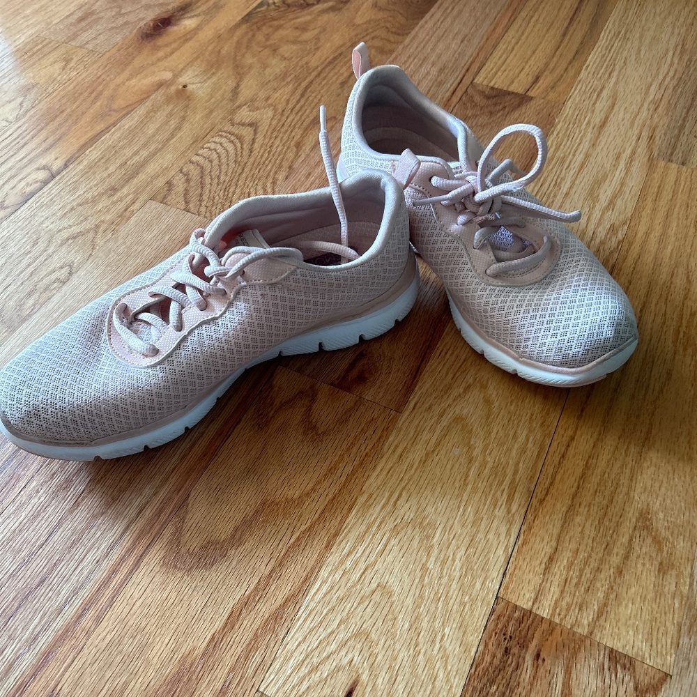 Pink Sketcher sneakers